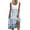 Blue, variant on IROINNID Sundress For Women Sleeveless Round Neckline Summer Casual Loose Splicing Dress Regular Graphic Prints Dress