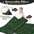 thumbnail image 3 of Dark Green Christmas Tree and Star Pattern Toddler Nap Mats for Kids Preschool,50"x20" Sleeping Mat Bag or Kids,Toddler Sleeping Bag,Toddler Nap Mat or Daycare, 3 of 6