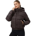 thumbnail image 6 of Cropped Puffer Jacket Women Pioneer Camp Waterproof Hood Short, 6 of 6