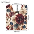 thumbnail image 6 of 2 Piece Soft Bathroom Rug Set Burgundy Hydrangeas Bath Mat and U-Shaped Toilet Contour Rug (16"x24"+20"x24"), 6 of 8