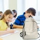 thumbnail image 3 of Mochila impermeable transpirable, bolso grande para la escuela, estudiantes de primaria a secundaria, unisex blanco, 3 of 6