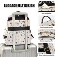 thumbnail image 3 of FORMRS Mini Backpack Purse for Women Travel Daypack Casual Shoulder Bag, Beige Stars, 3 of 7