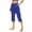 Blue, variant on Women's Yoga Capri Pants Workout Bootcut Straight Leg Lounge Crop Loose Athletic Pants