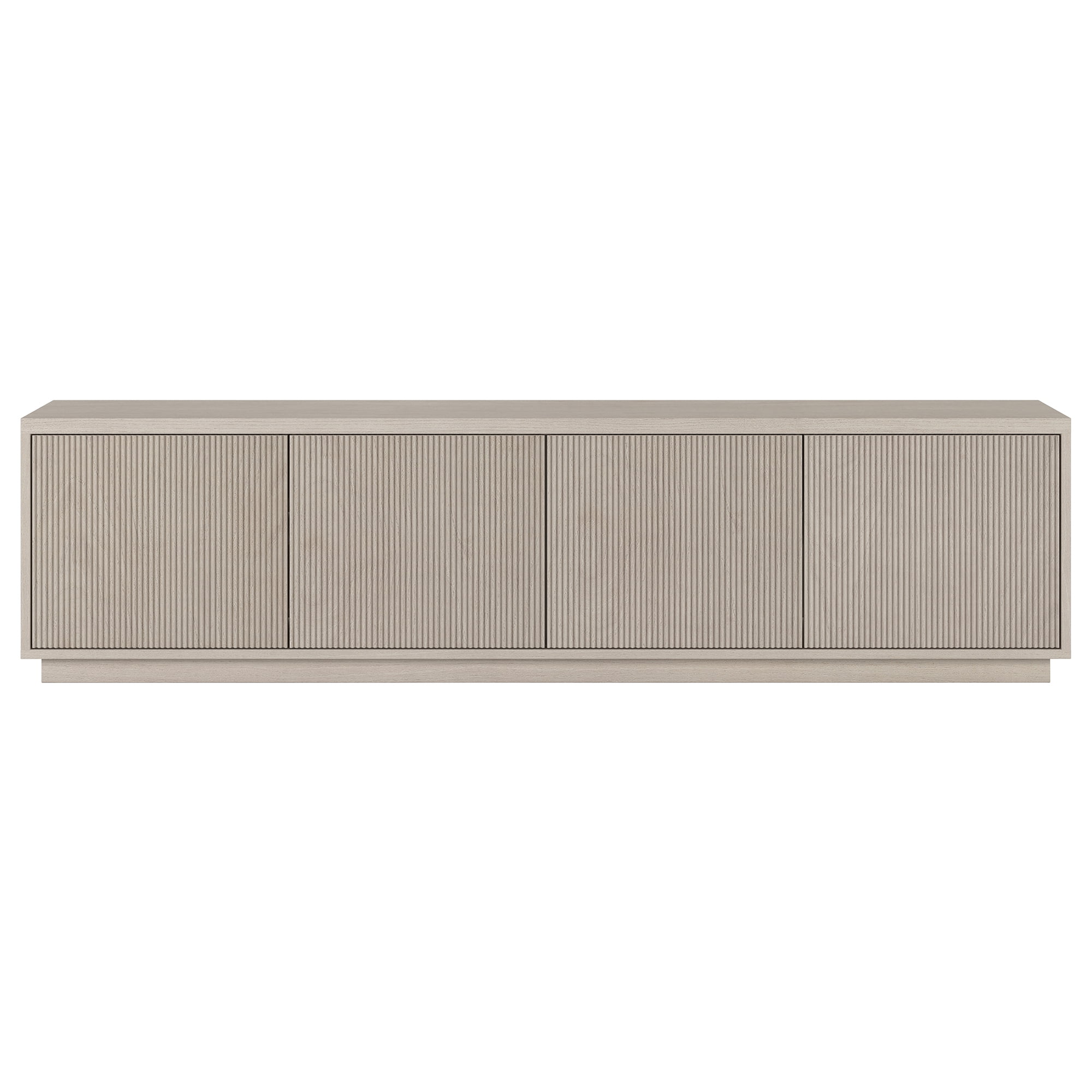 Hanson Rectangular TV Stand for TV's up to 85" in Alder White