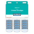 thumbnail image 1 of Recambios de afeitar Amazon Basics de 3 hojas para hombre, 12 cartuchos, 1 of 5