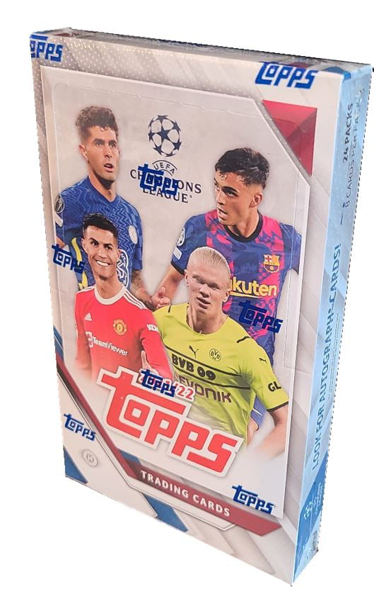 CHAMPIONS LEAGUE FULL BOX 26 packets Topps MATCH ATTAX 2021/22 TRADING CARDS 