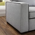 thumbnail image 4 of Furniture of America Contemporary Tufted Fabric Chris Sectional, Gray, 4 of 5