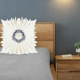thumbnail image 4 of Funda de almohada de girasol 3D Zulema bordada para sofá cama blanco 45x45 cm, 4 of 8