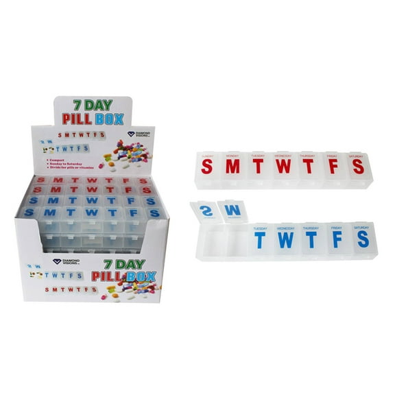 7 Day Pill Box (24 Units Included)