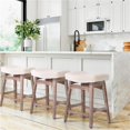 Sophia & William Counter Height Stools Modern PU Leather Stools with