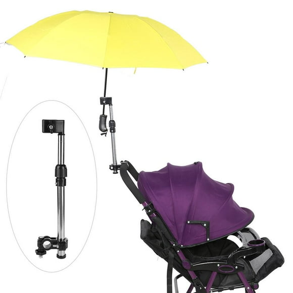 Garosa Stainless Steel Bicycle Wheelchair Stroller Pram Stretch Umbrella Support Holder Mount Stand , Bicycle Umbrella Stand, Umbrella Retractable Holder