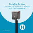 thumbnail image 5 of Architectural Mailboxes Oasis® Classic™ Secure, Heavy duty, Modern Steel Metal Post Mounted Mail Box for outside, XL Extra Large Curbside Mailbox with Magnetic Latch & Lockable, Waterproof Door, 5 of 10