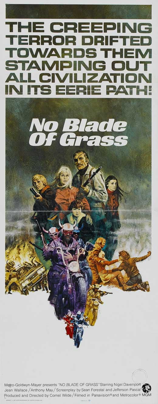No Blade of Grass movie POSTER (Insert Style A) (14" x 36") (1971