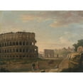 thumbnail image 2 of John Inigo Richards 14x11 Gold Ornate Wood Frame and Double Matted Museum Art Print Titled - The Colosseum (1776), 2 of 4