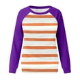 thumbnail image 5 of Erwazi Women's Stripe Sweatshirt Crewneck Long Sleeve Pullover Casual Tops Comfy Trendy Outfits, 5 of 5
