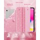 thumbnail image 4 of Funda Brillante MoKo para iPad (A16) 11ª/10ª Generación 2025/2022, Rosa Brillante, 4 of 9