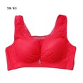 thumbnail image 1 of Sujetador Inalámbrico Mujer Transpirable Hacer subir Bralette Chica Sexy Encaje Malla Ropa Interior Top Regalo, Rojo, 38/85 Noticed AP001191-10B, 1 of 7
