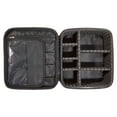 thumbnail image 4 of Walmart Train Case Cosmetics Organizer with Adjustable Dividers for Travel with Makeup & Toiletries, Black, Size 10.00" x 4.75" x 8.75", 4 of 8