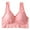 Pink, variant on DQRPSEETB Sports Bras for Women Plus Size Adjustable Strap Bras with High Support for Women Full Coverage Up Bras Comfortable No Underwire Wireless Bras Pink