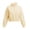 Beige, variant on AKOEE Girls' Crop Sweatshirts Half Zip Plain Pullover Cotton Long Sleeve 5-16Y Sports Casual Loose Fall Tops (9-10 Years, Purple)
