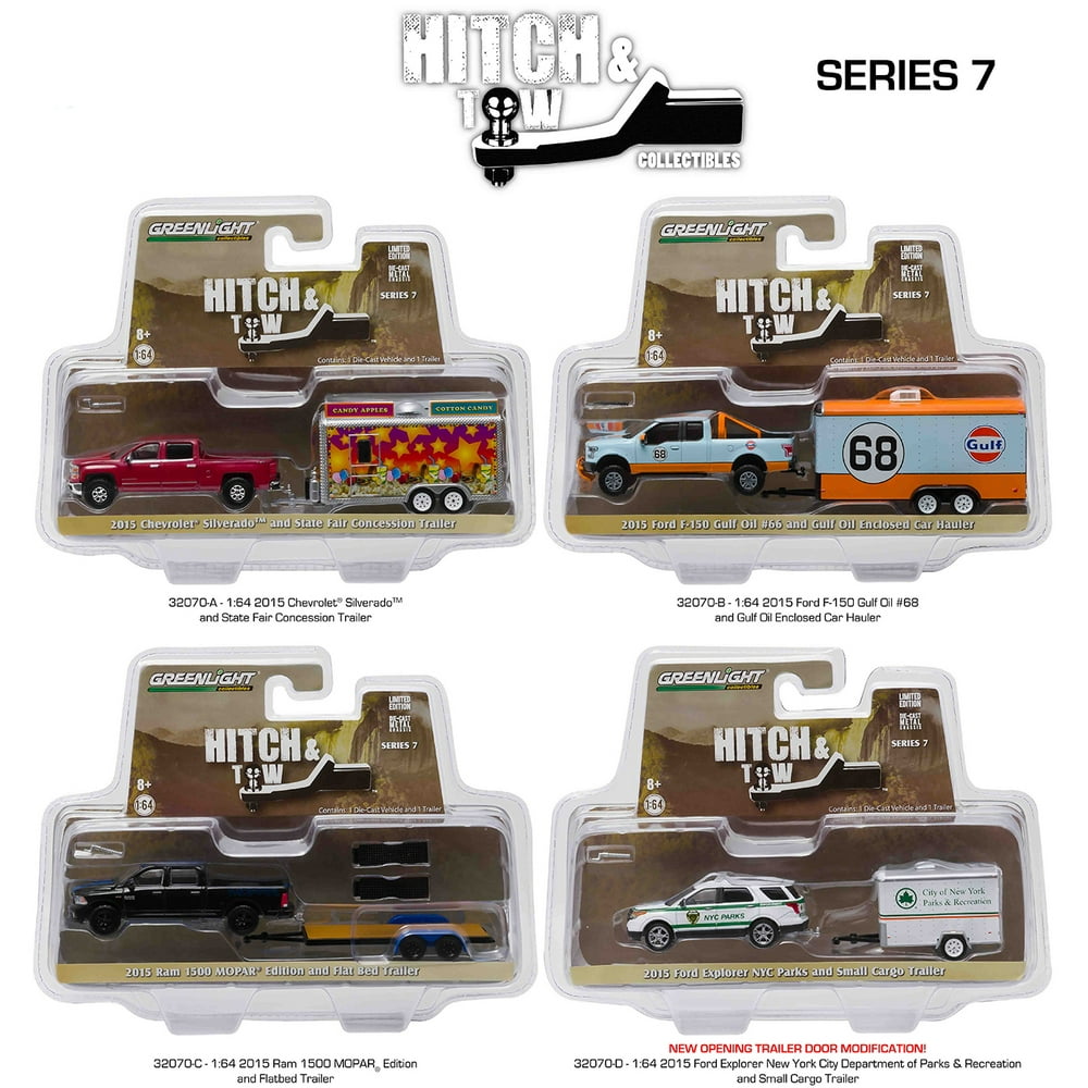 Set of 4 Greenlight Hitch & Tow Series 7