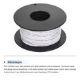thumbnail image 3 of Uxcell 18AWG Stranded Wire Hookup 10M/33ft White, Electrical Wire UL1007 Spool, 3 of 6