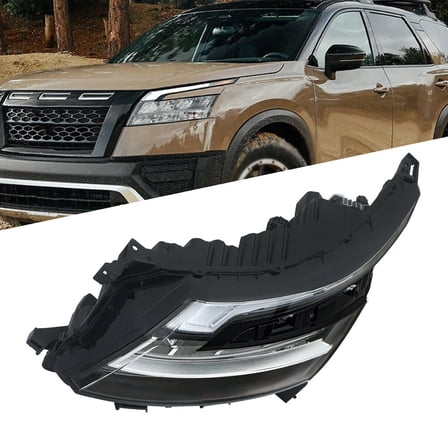 LED Headlight Fit For Nissan Pathfinder 2022-2023 Chrome Bezel Driver Left Side