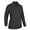 Black, variant on Women's Long Sleeve Light Weight Pique Solid Golf Polo Shirt #2071