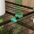 thumbnail image 6 of 56.3" W x 18.1" D x 55.5" - 59.4" H Mini Greenhouse with 3 Tier Shelves,Lean-to Portable Garden Hot House with 2 Roll-Up Doors for Indoor Outdoor,Clear, 6 of 8