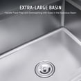 thumbnail image 6 of Free Standing Commercial Kitchen Sink Stainless Steel Catering Washing Bowl, 6 of 12