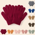 thumbnail image 2 of OJSFQUFP Toddler Winter Gloves Knitted Warm Elastic Gloves Suitable for Boys and Girls 5-10 Years, 2 of 9
