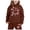 Brown, variant on Suit For Girls 10-12 - Child Boys Girls Long Sleeve Solid Warm Hoodie Pullover Tops Pants Kids Outfits Sweat Suit (Brown,7-8 Years)
