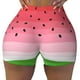 thumbnail image 2 of Fotbe Watermelon Shorts Sin Costuras – Shorts Deportivos de Cintura Alta para Mujer, Elásticos para Gimnasio, Yoga, Running o Ciclismo-Large, 2 of 8