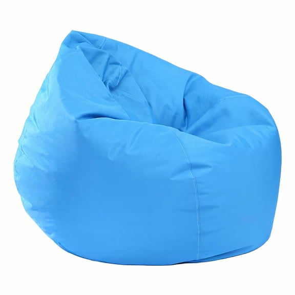 AUQ Bean Bag Cover,Spacious Design Bean Bag Chair Cover Only,Resilient Threading Bean Bag Storage,Skyblue1