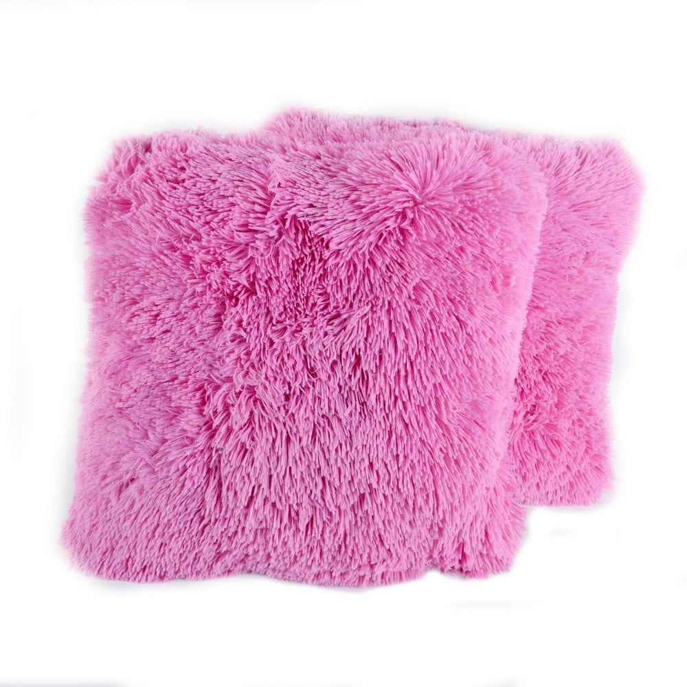 Faux Fur Throw Pillows Set of 2 by Popular Home