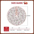 thumbnail image 3 of Daiia Orchids Flowers Drawing Merry Christmas Tree Skirt , Xmas Large Lace-up Tree Skirt, Santa Snowflakes Rustic Home Decorations New Year Party Farmhouse Decor-30", 3 of 7