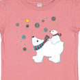 thumbnail image 4 of Inktastic Christmas Polar Bear and Cub with a star Boys or Girls Baby T-Shirt, 4 of 5
