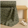 thumbnail image 4 of Soimoi Green Cotton Poplin FabricLeaves Printed Fabric 1 Yard 56 Inch Wide, 4 of 7