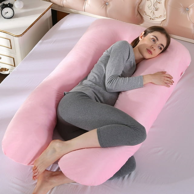 DPTALR Housse de Coussin de Maternité en U Housse de Coussin Lavable Amovible Housse de Coussin de Maternité