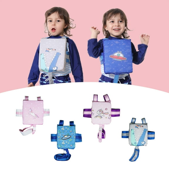 Kids Swim Float Coach Swim Vest Safety Life Jacket Toddlers Aid Floatation Unicorn Printing M