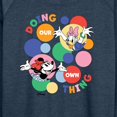 thumbnail image 3 of Disney - Doing Our Own Thing - Women's Lightweight French Terry Long Sleeve Shirt, 3 of 5