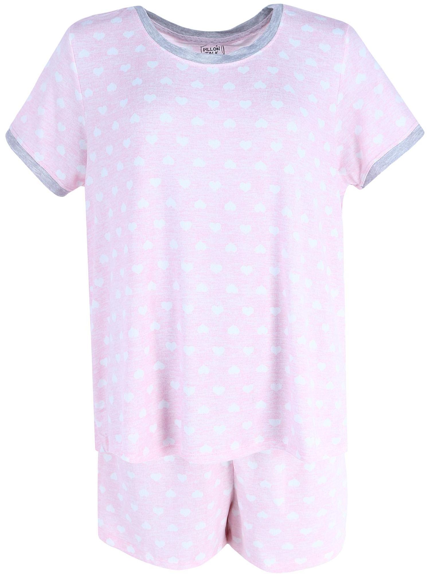 Rene Rofe Heart Print Short Pajama Set 