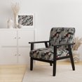 thumbnail image 2 of Designart « Concrete Wall Optical Art II » Chaise d'Appoint Capitonnée Grise - Fauteuil Moderne pour Salon, 2 of 7