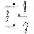thumbnail image 6 of NICEXMAS Black Metal Hanging Chain with Hooks for Bird Feeders and Plant Decorations, 6 of 8