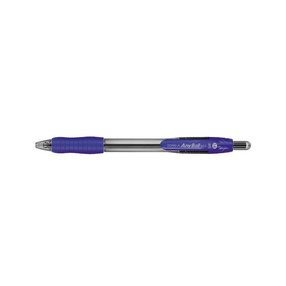 [Dong-A] AnyBall Stylos à Bille 1,4 mm, Encre Bleue, Lot de 12