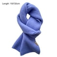 thumbnail image 6 of Winter Scarf Windproof Solid Color Soft Thick Knitting Keep Warm Cozy Unisex Korean Style Men Scarf for Outdoor, 6 of 8