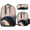 thumbnail image 1 of The Nightmare Before Christmas Backpack 3 Piece Value Set 17 Inch School Bag with Thermal Lunch Box and Ergonomic Pencil Case, 1 of 5