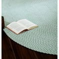 thumbnail image 2 of Tri-Color Farmhouse Braided Rug - Cotton Buffalo Check Green,White,Gray 2' X 6' Oval, 2 of 3