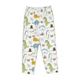 thumbnail image 4 of Xecao Dinosaur Women's Straight Lounge Pajama Pants: The Epitome of Relaxed Sleepwear, 4 of 9