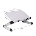 thumbnail image 1 of Aluminum Alloy Laptop Portable Foldable Adjustable Laptop Desk Computer Table Stand Tray Notebook PC Folding Desk Table Standard white, 1 of 4